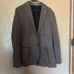 Men's Gray/Brown Blazer - Thaddeus